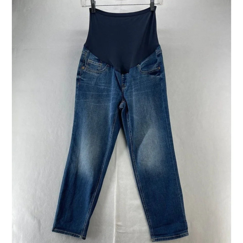 Old Navy Maternity Jeans Women's Size 4 Front Low Panel Skinny Denim Blue